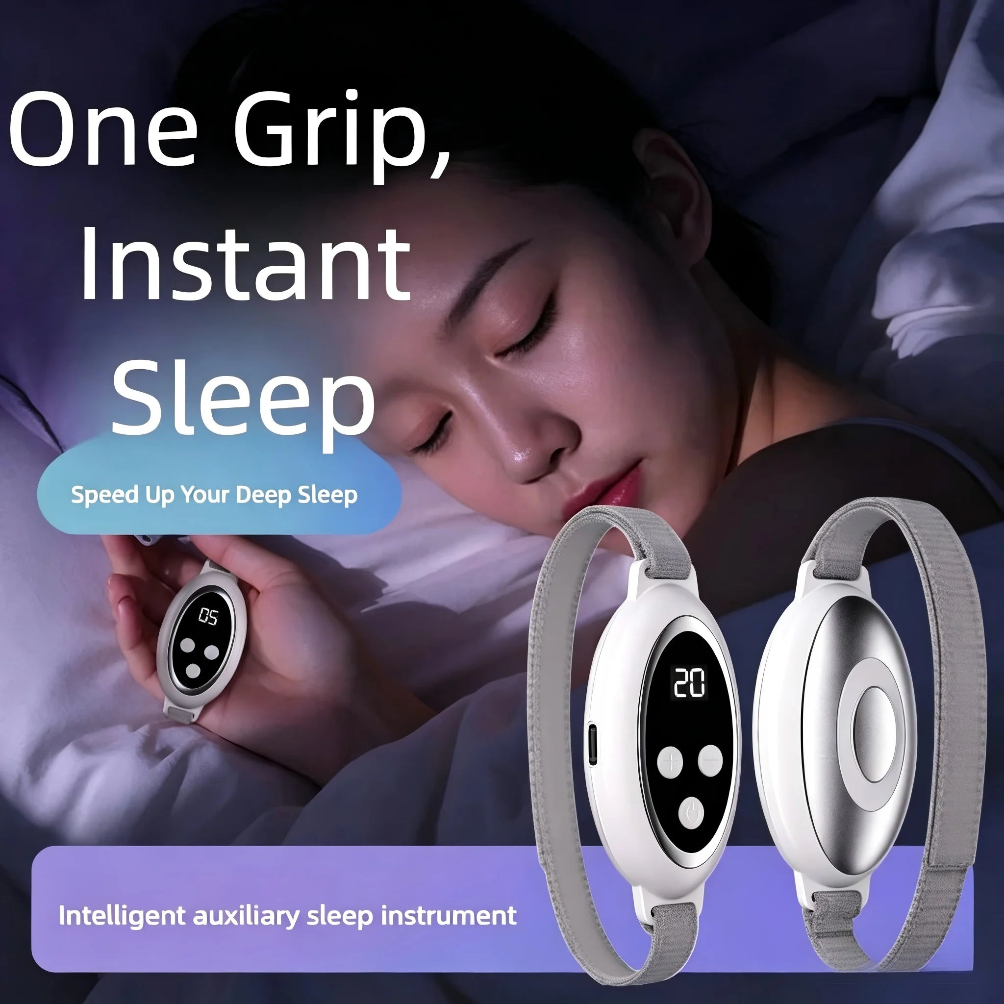 Handheld EMS Sleep Aid Device Calm & Anxiety Relief