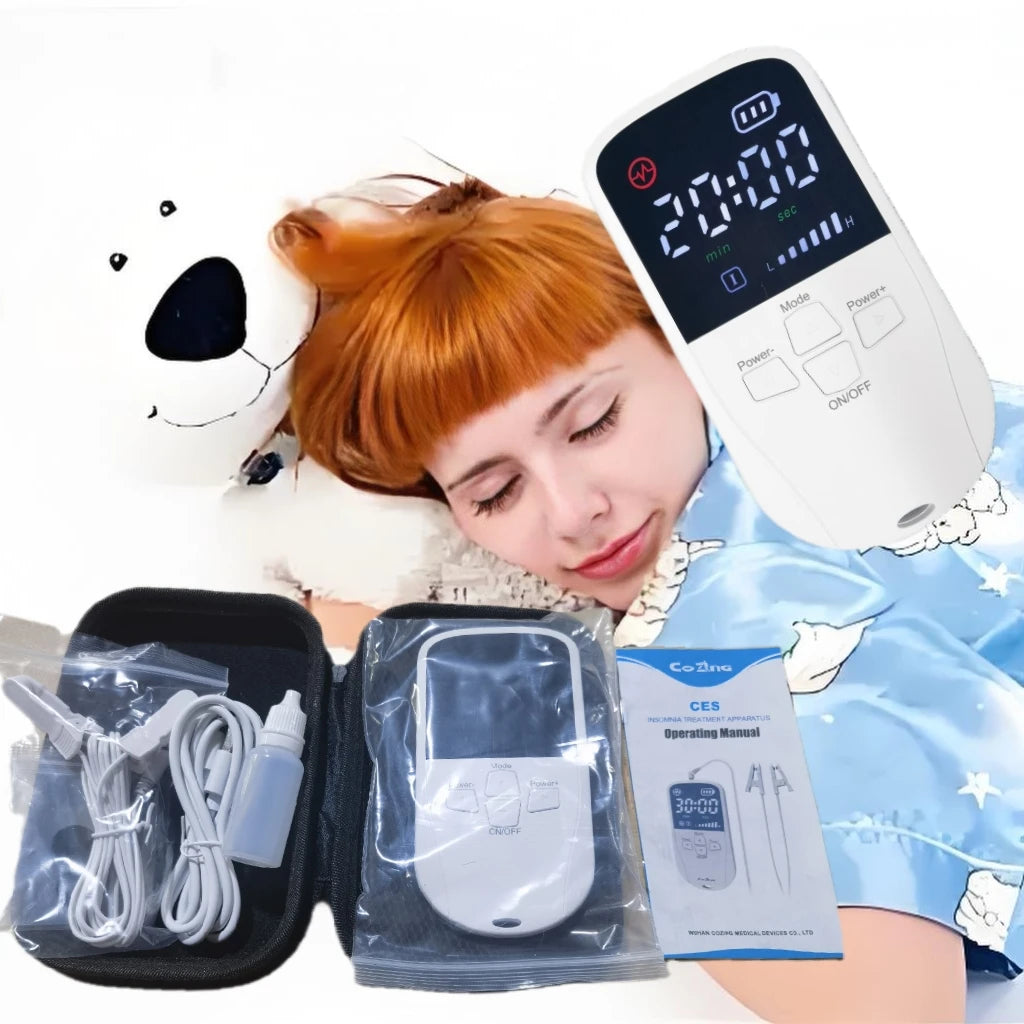 CES Pulse Ear - Clip Sleep Aid Device Calming Tool: 28 Levels, 3 Modes