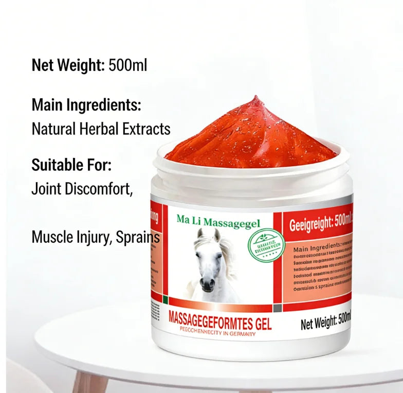 Herbal Comfort Warming Massage Gel with Chamomile & Grape Leaf (500ml)