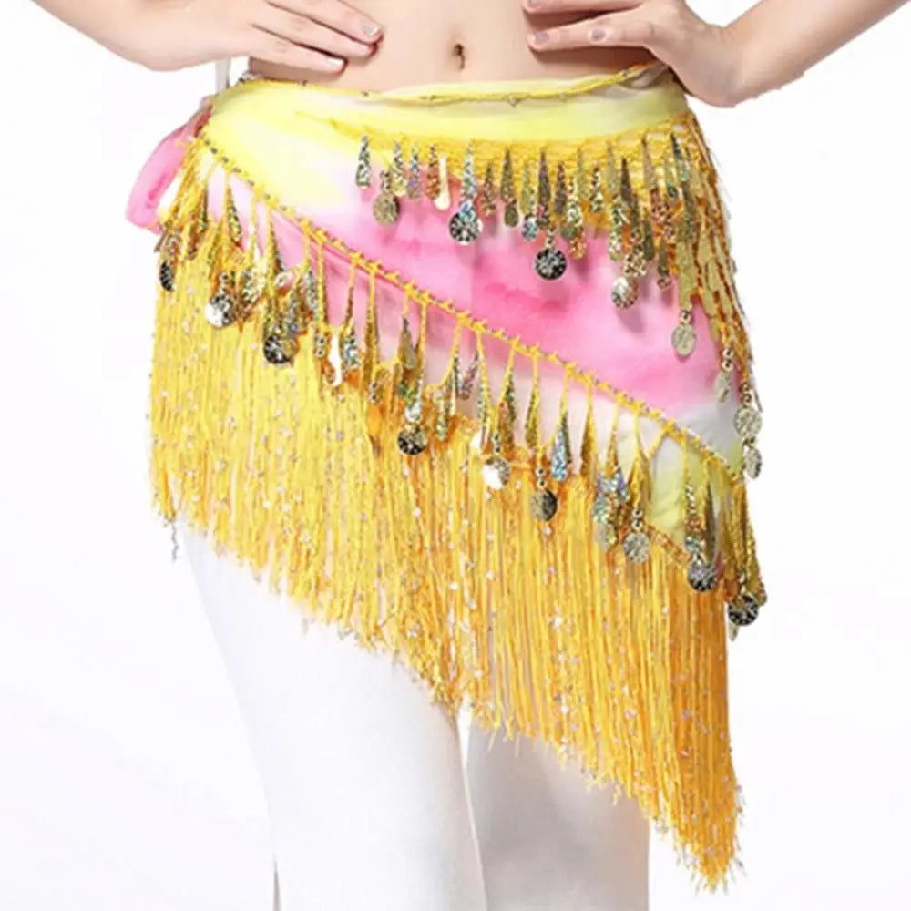 Belly Dance Coin and Fringe Hip Belt