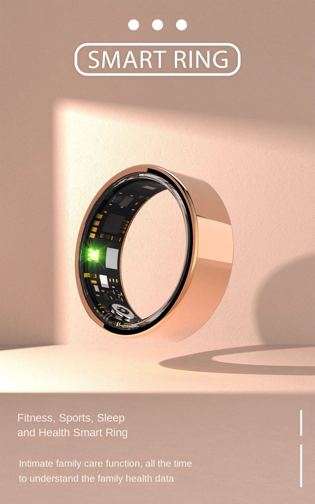 Sleek Smart Ring: Health & Sleep Tracker Ring