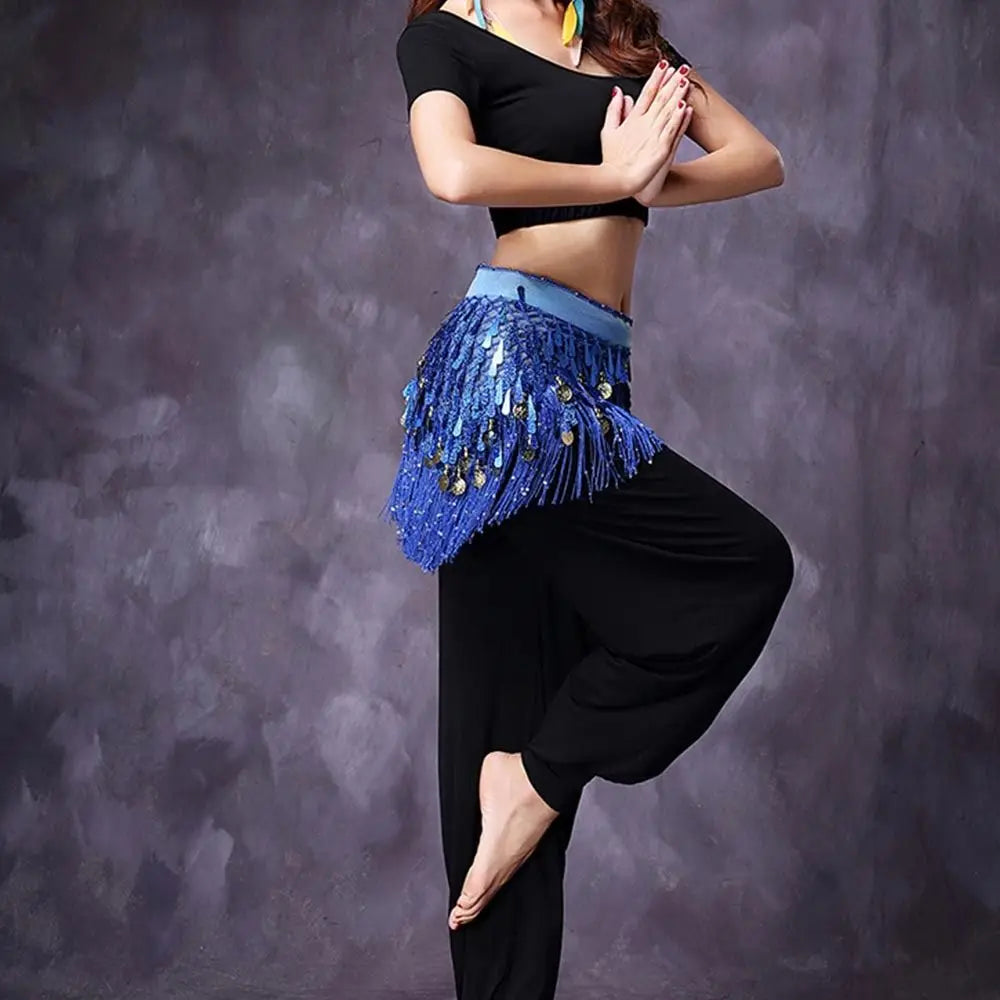 Belly Dance Coin and Fringe Hip Belt