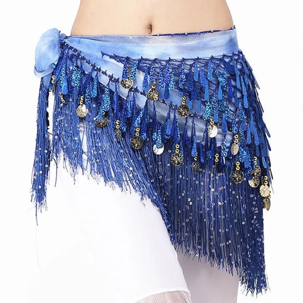 Belly Dance Coin and Fringe Hip Belt