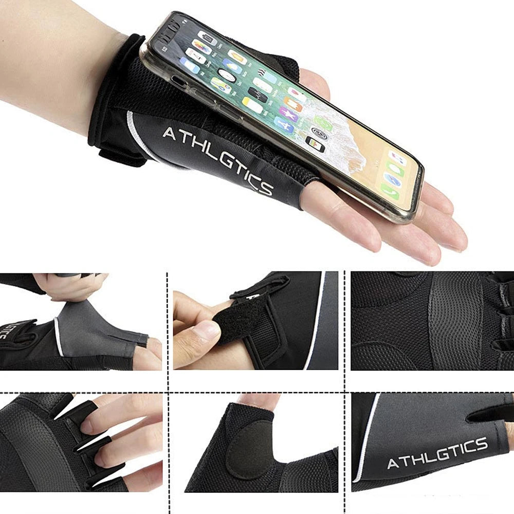 1 Pair Breathable Yoga Gloves