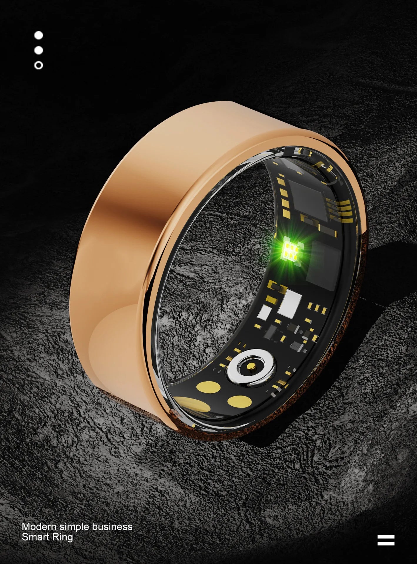 Sleek Smart Ring: Health & Sleep Tracker Ring