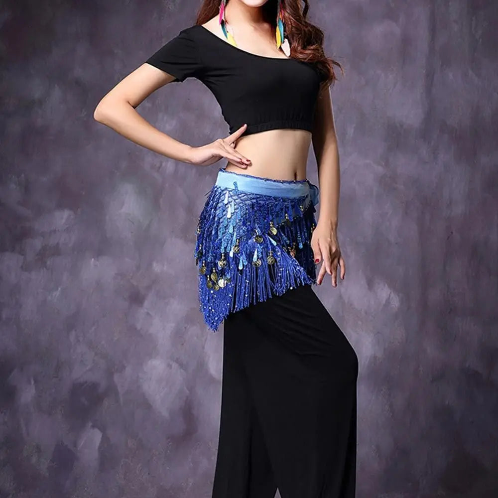 Belly Dance Coin and Fringe Hip Belt