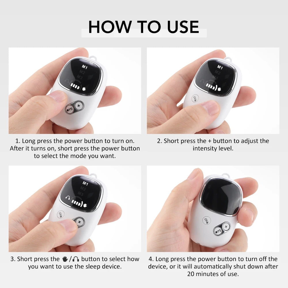 Breath & Flex™ CES Sleep Aid Device – Handheld Microcurrent Insomnia & Anxiety Relief