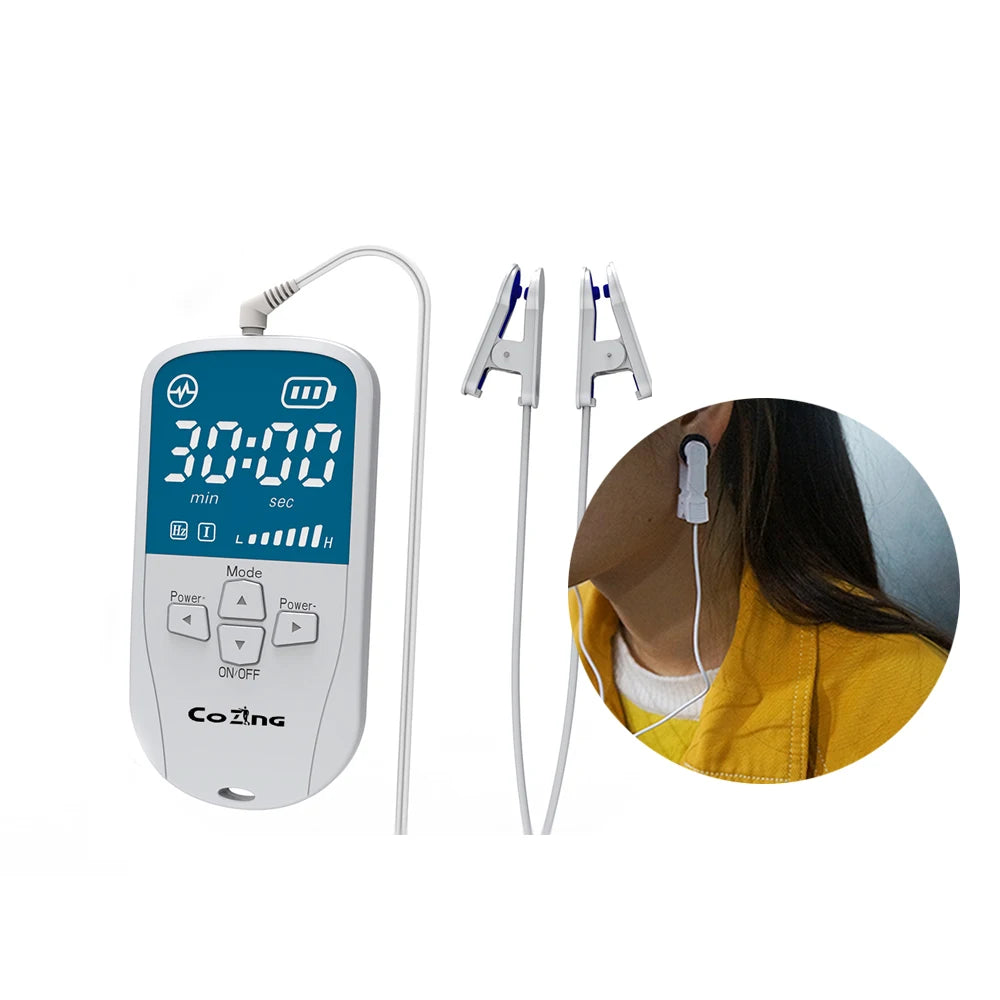 CES Pulse Ear - Clip Sleep Aid Device Calming Tool: 28 Levels, 3 Modes
