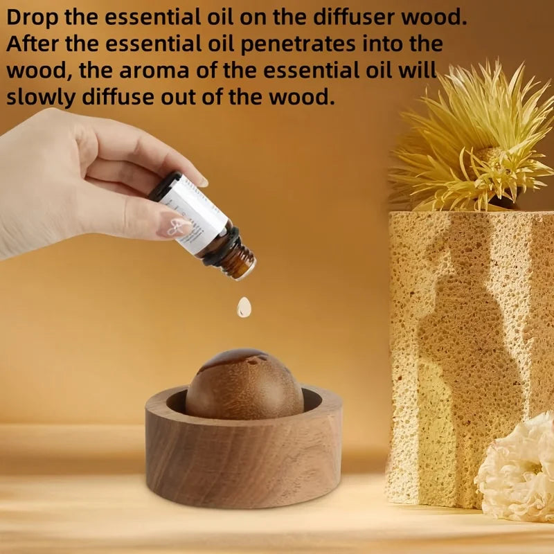 Mini Wooden Essential Oil Diffuser | Breath & Flex Wellness