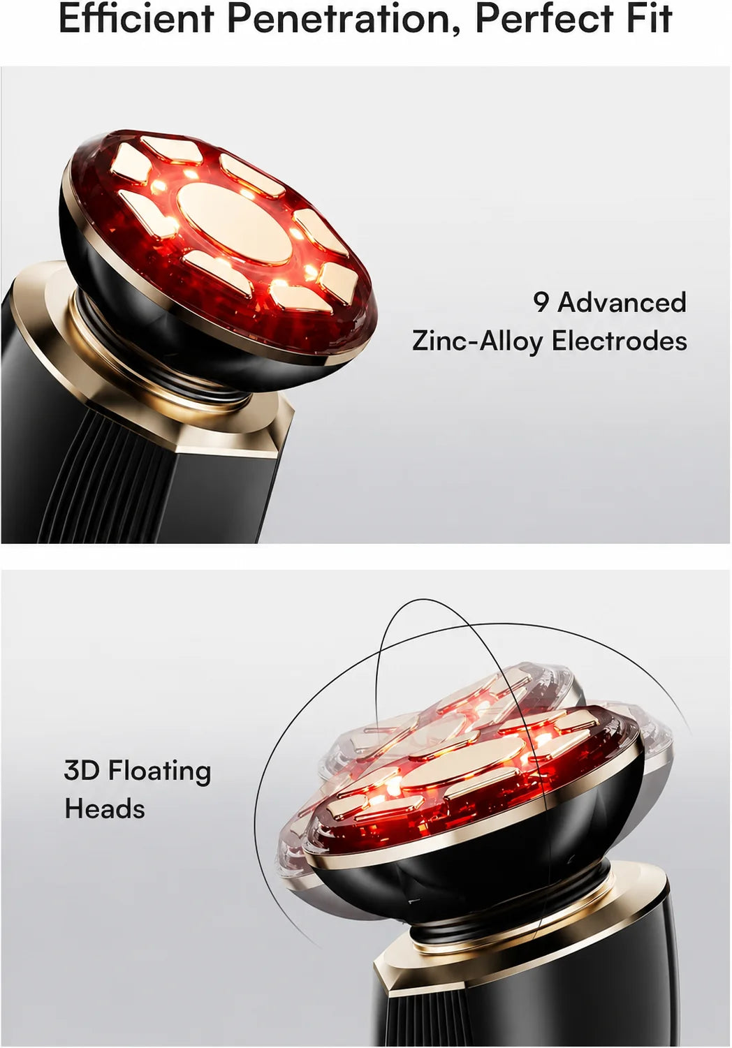 3-in-1 Red Light Therapy Facial & Neck Sculpting Device