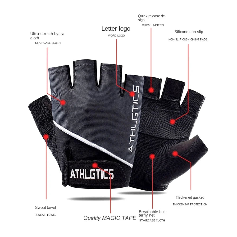 1 Pair Breathable Yoga Gloves