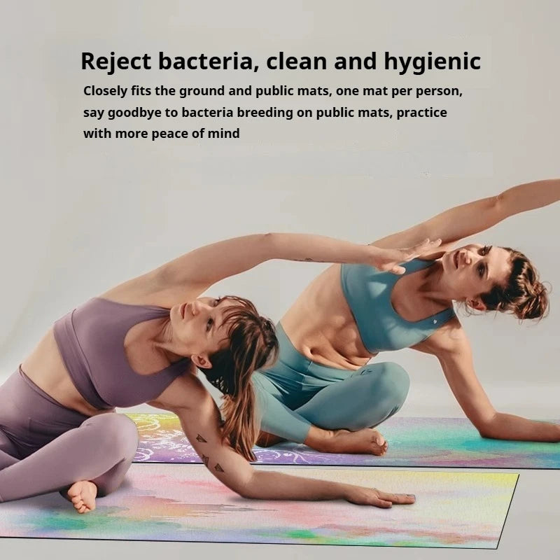 Packable  1.5mm Natural Rubber Suede Yoga & Workout Mat