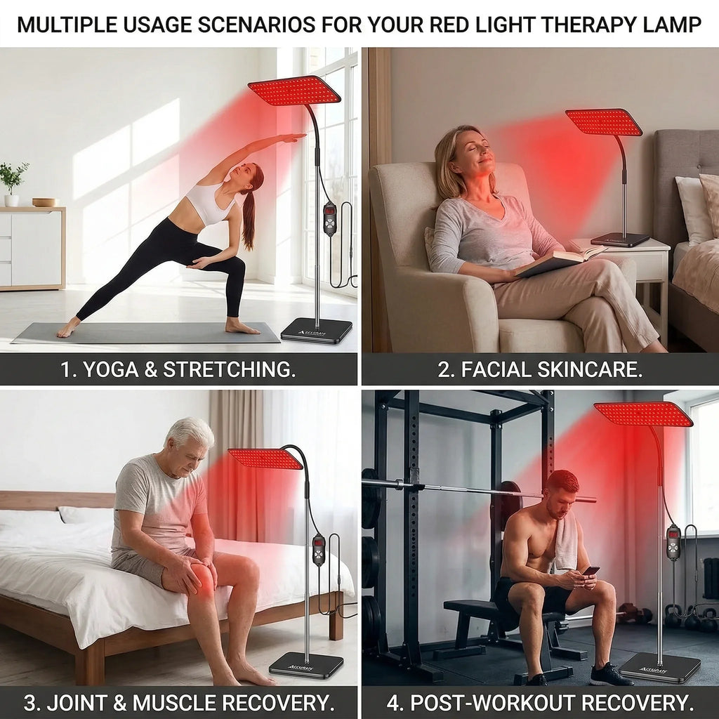 Breath & Flex™ Clinical Red & Infrared Deep Recovery Panels with Adjustable Stand