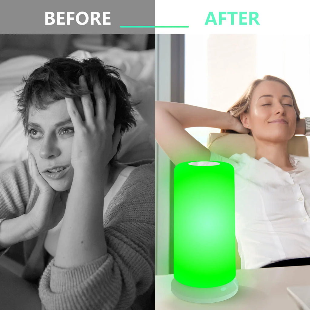 SAD Light Therapy Lamp 12000 Lux & 520nm Green Light Migraine Relief Therapy Lamp