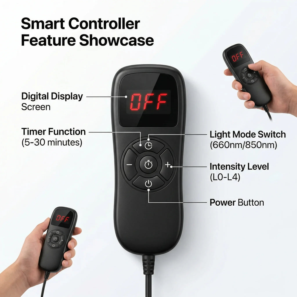 Breath & Flex™ Clinical Red & Infrared Deep Recovery Panels with Adjustable Stand