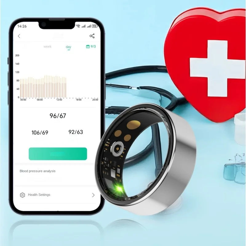 Sleek Smart Ring: Health & Sleep Tracker Ring