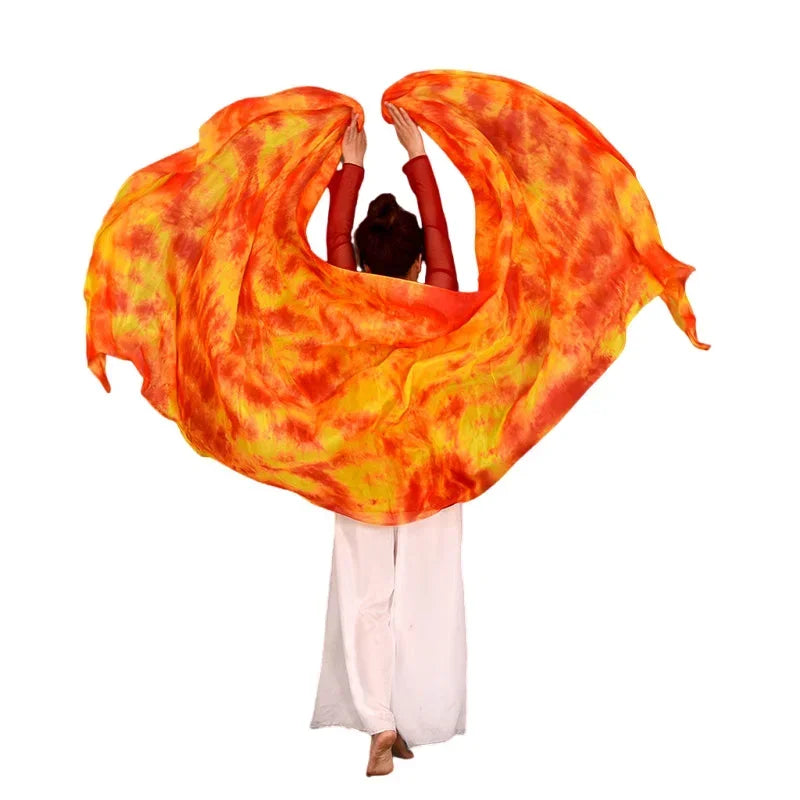 Tie-Dye Silk Belly Dance Veil