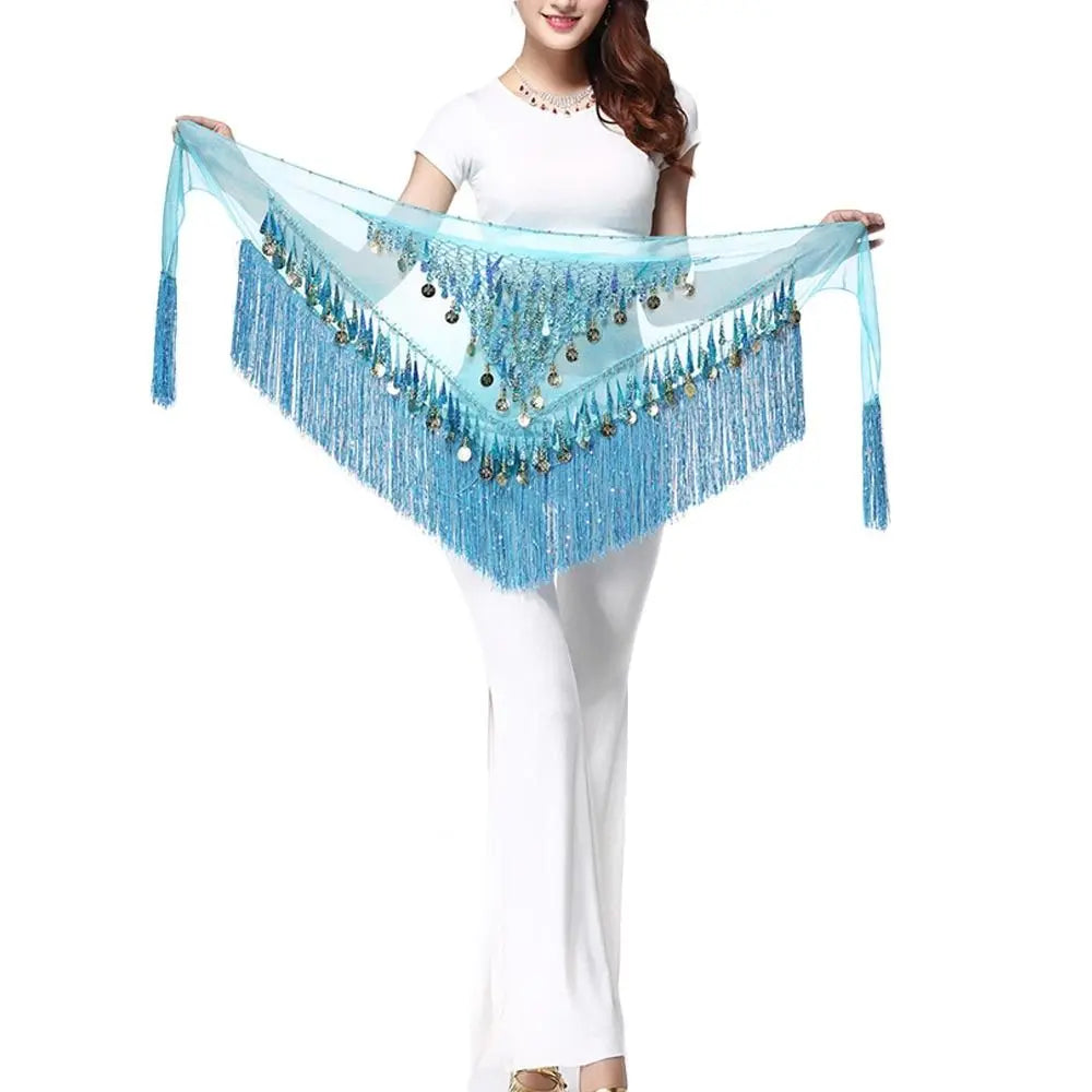 Belly Dance Coin and Fringe Hip Belt