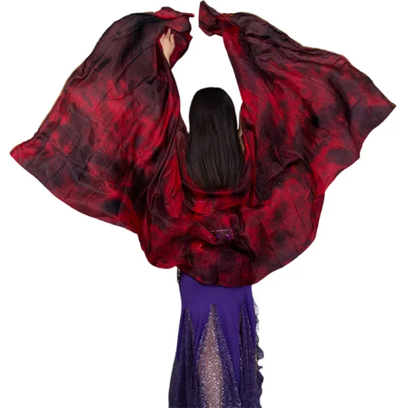 Tie-Dye Silk Belly Dance Veil