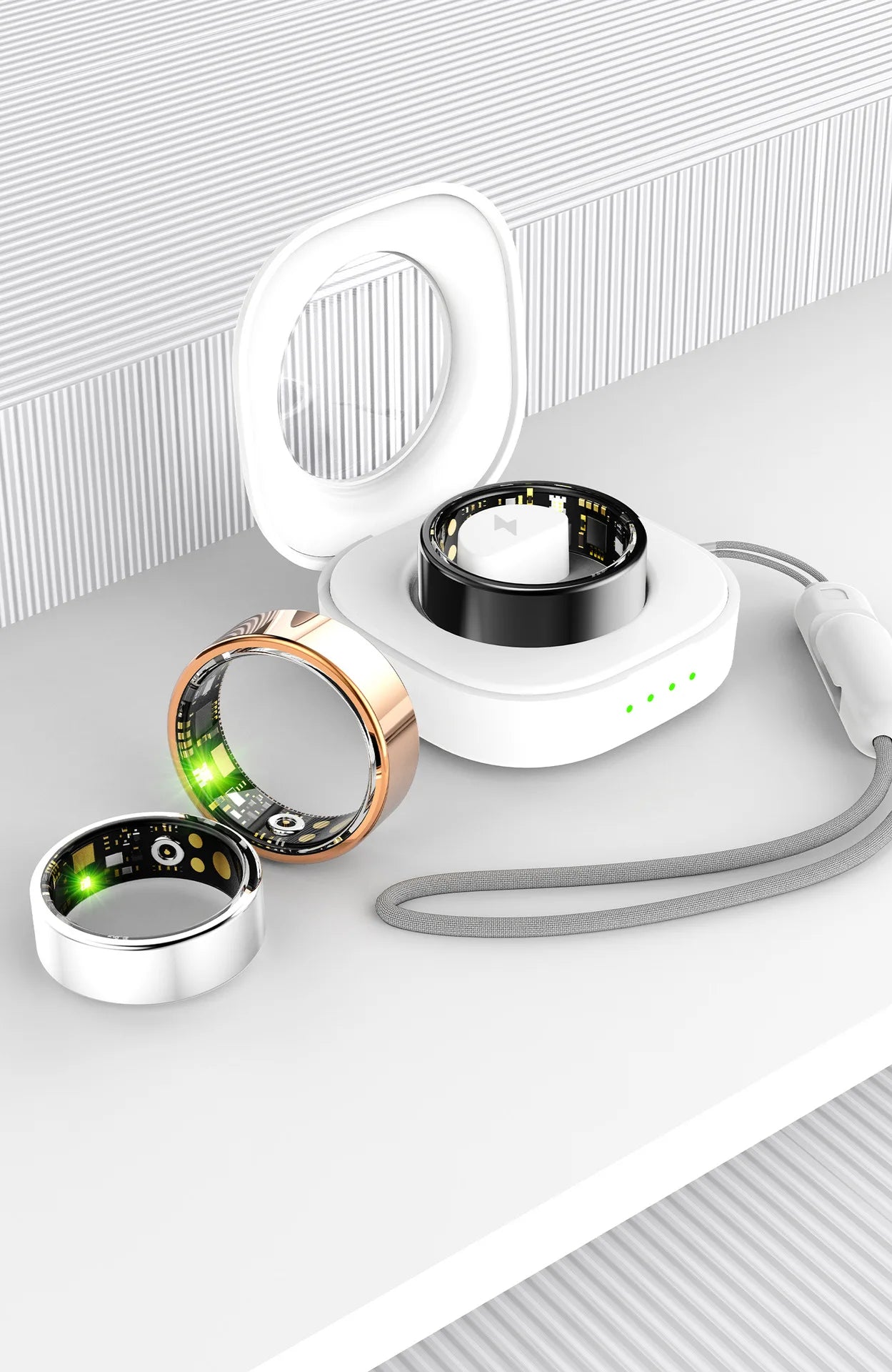 Sleek Smart Ring: Health & Sleep Tracker Ring