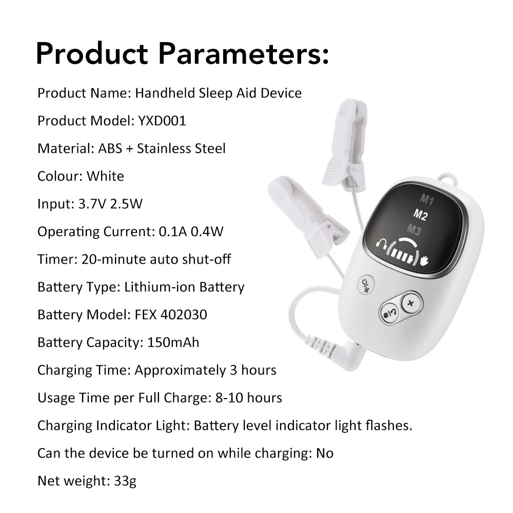 Breath & Flex™ CES Sleep Aid Device – Handheld Microcurrent Insomnia & Anxiety Relief