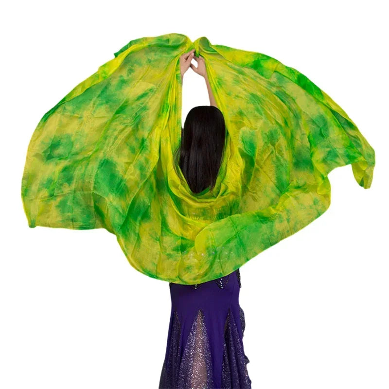Tie-Dye Silk Belly Dance Veil