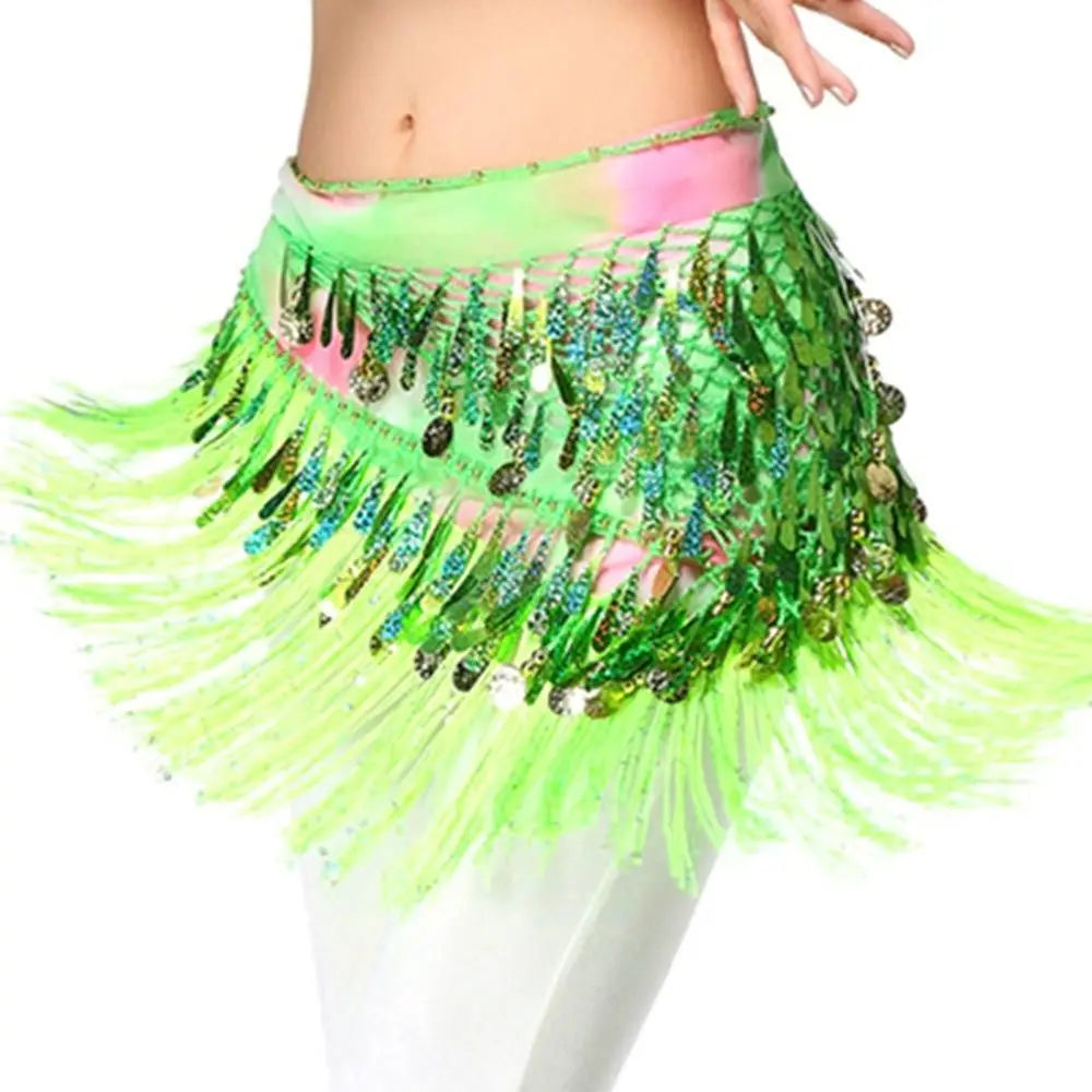 Belly Dance Coin and Fringe Hip Belt