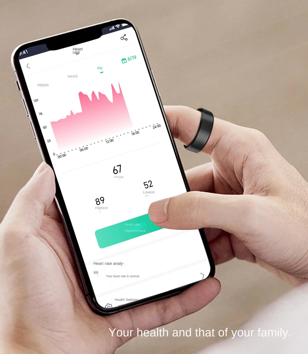 Sleek Smart Ring: Health & Sleep Tracker Ring