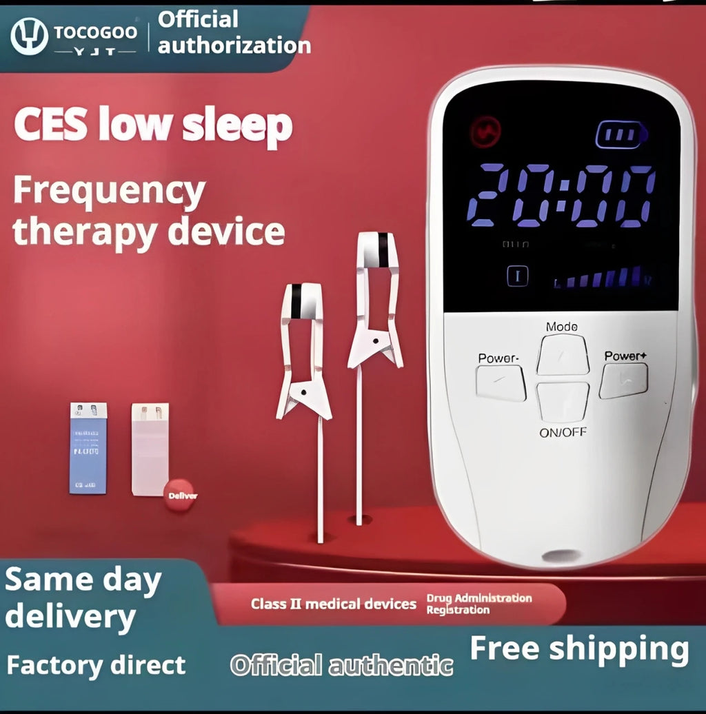 CES Pulse Ear - Clip Sleep Aid Device Calming Tool: 28 Levels, 3 Modes