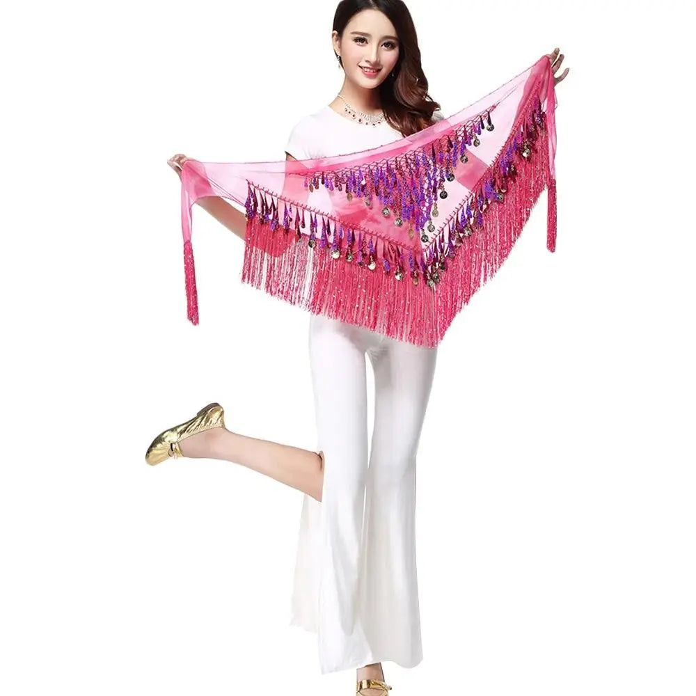 Belly Dance Coin and Fringe Hip Belt