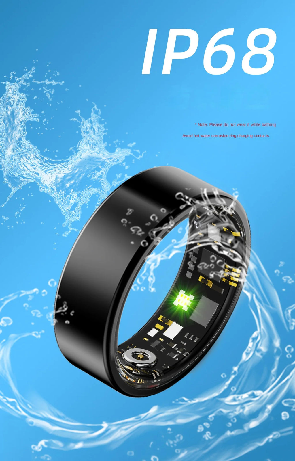 Sleek Smart Ring: Health & Sleep Tracker Ring