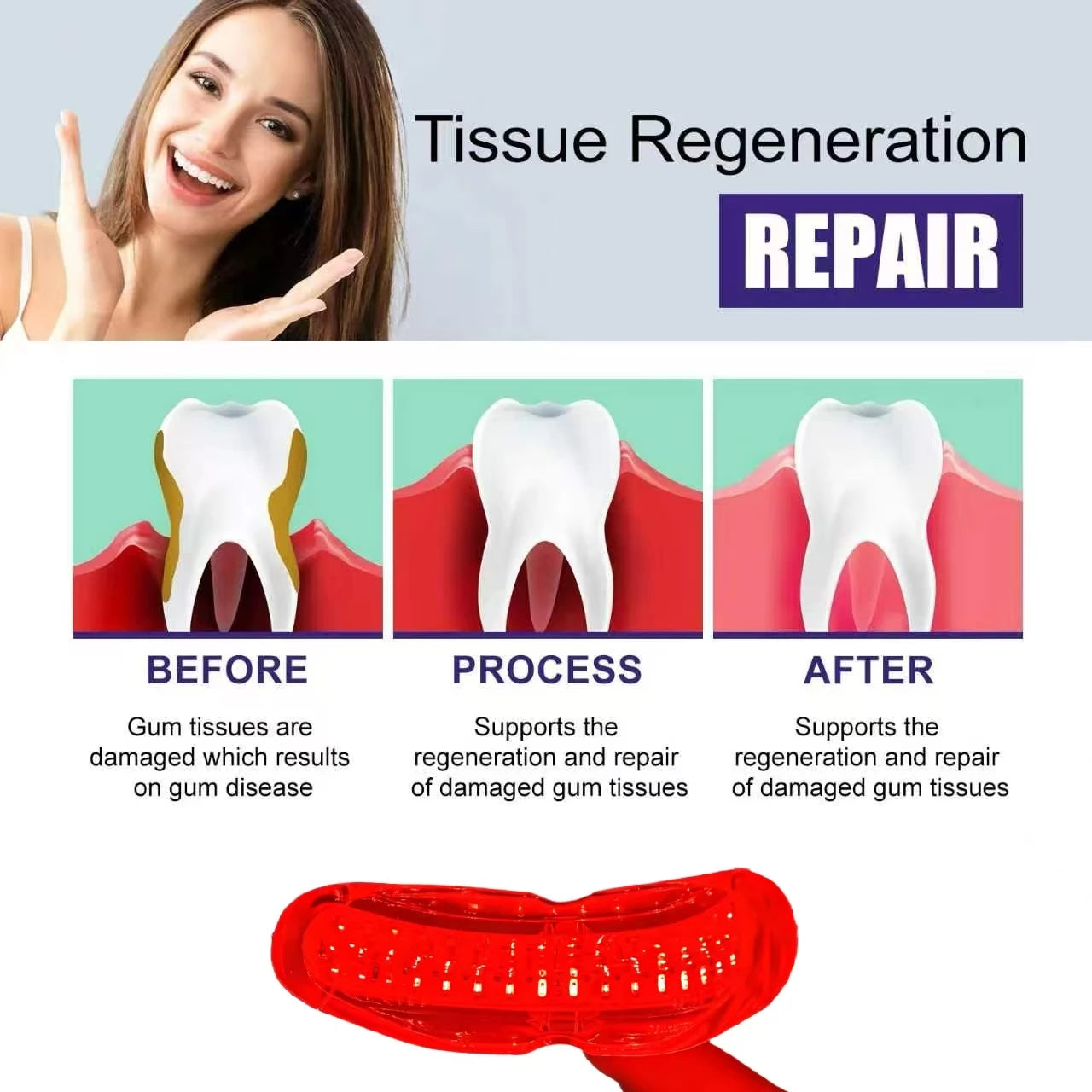 Breath & Flex™ Advanced Oral Red Light Therapy Device – Natural Gum Care & Tooth Pain Relief