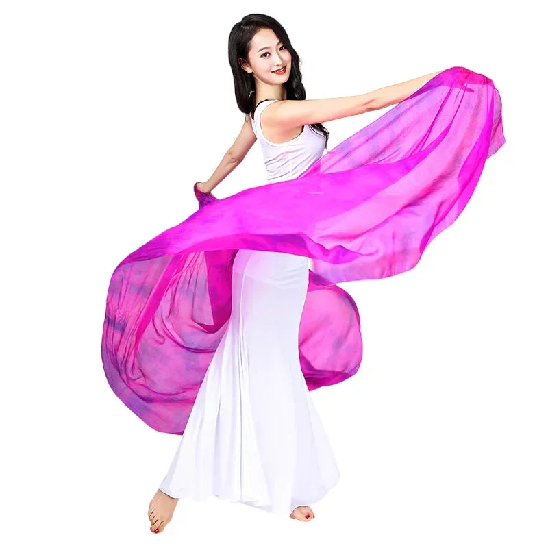 Tie-Dye Silk Belly Dance Veil