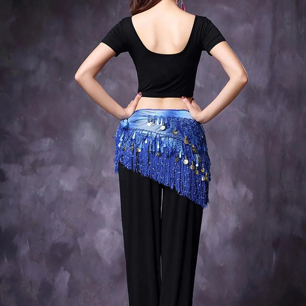 Belly Dance Coin and Fringe Hip Belt