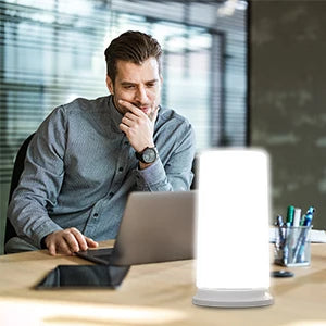 SAD Light Therapy Lamp 12000 Lux & 520nm Green Light Migraine Relief Therapy Lamp