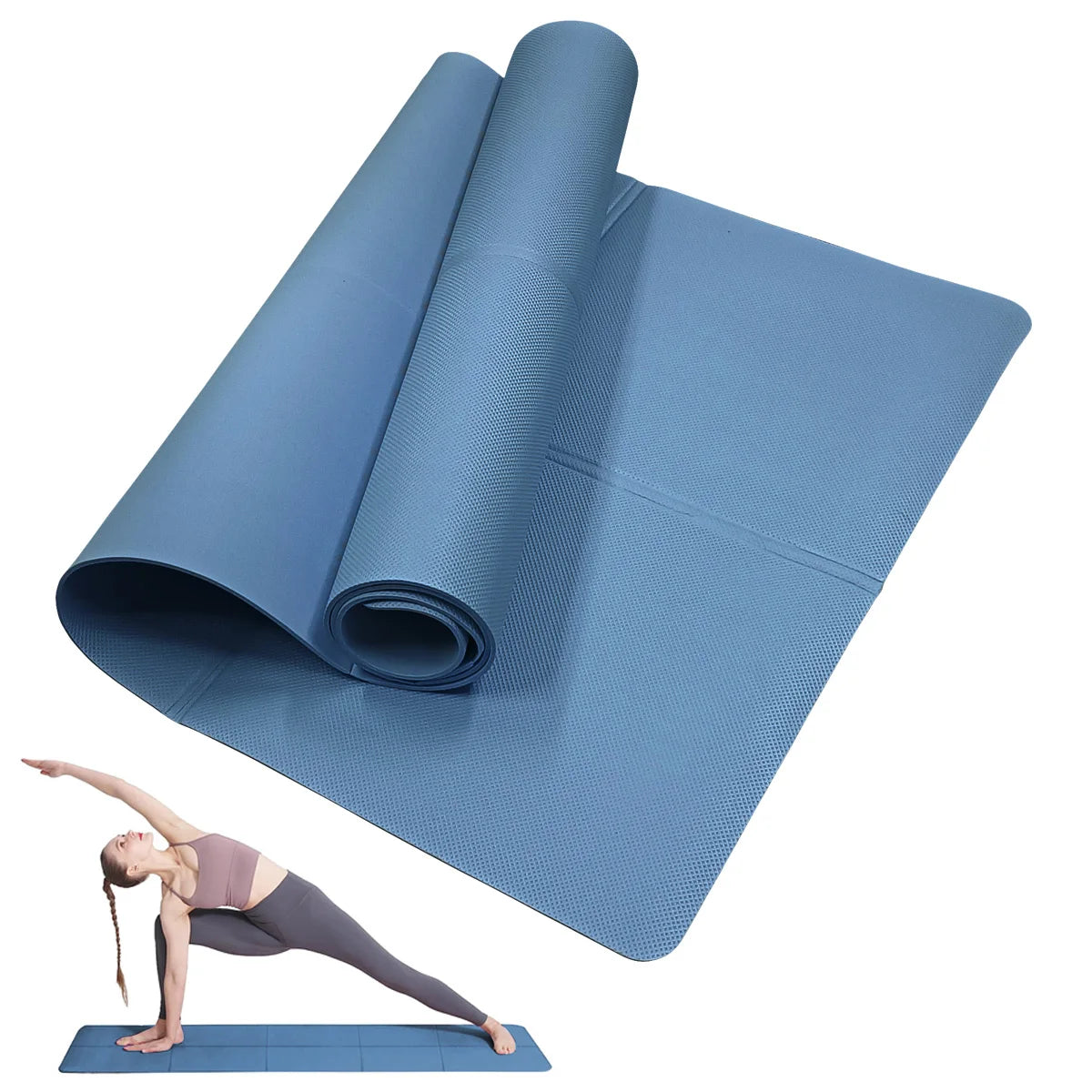 Foldable Yoga or Work out Mat 4MM Anti-slip Fitness Equipment