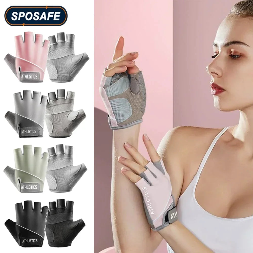 1 Pair Breathable Yoga Gloves