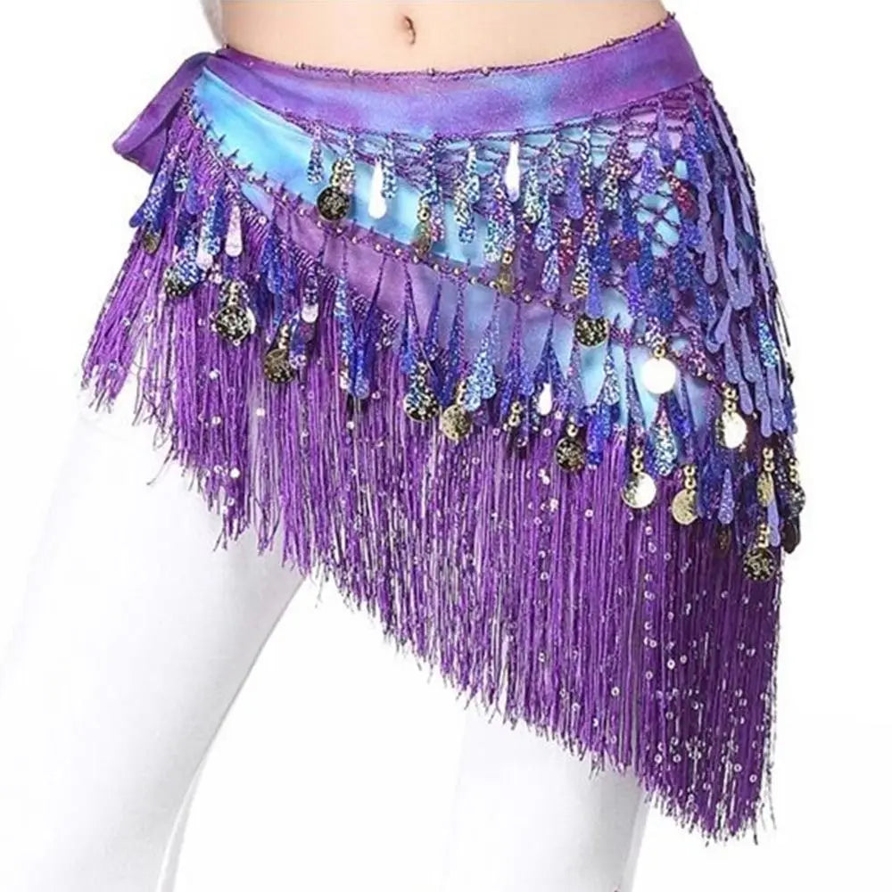 Belly Dance Coin and Fringe Hip Belt