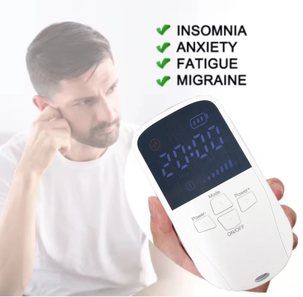 CES Pulse Ear - Clip Sleep Aid Device Calming Tool: 28 Levels, 3 Modes