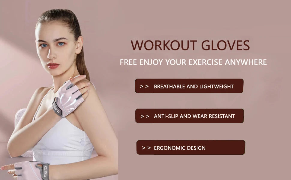 1 Pair Breathable Yoga Gloves