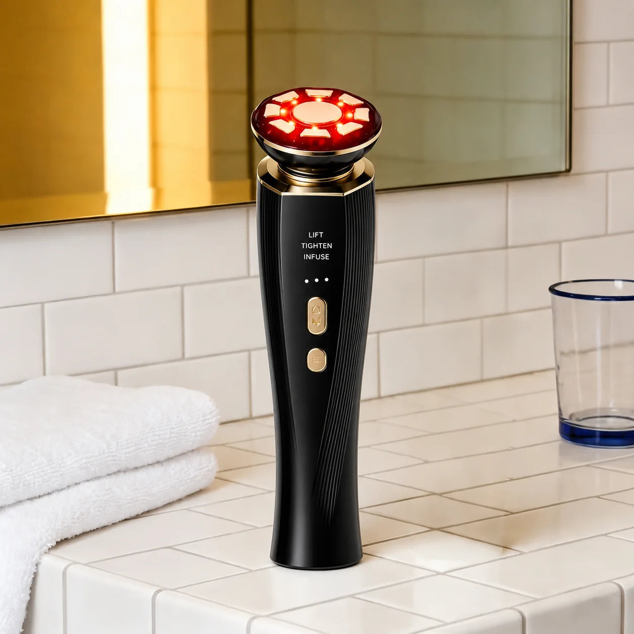 3-in-1 Red Light Therapy Facial & Neck Sculpting Device