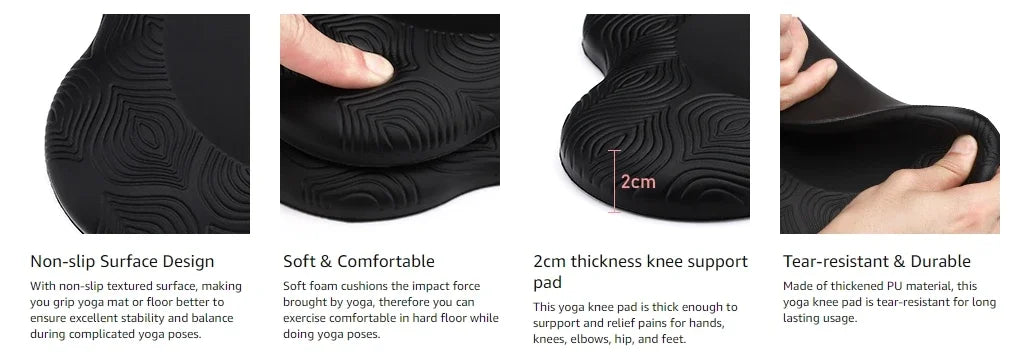 Premium 2cm Thick Yoga Kneeling Mat & Joint Cushion | Breath & Flex