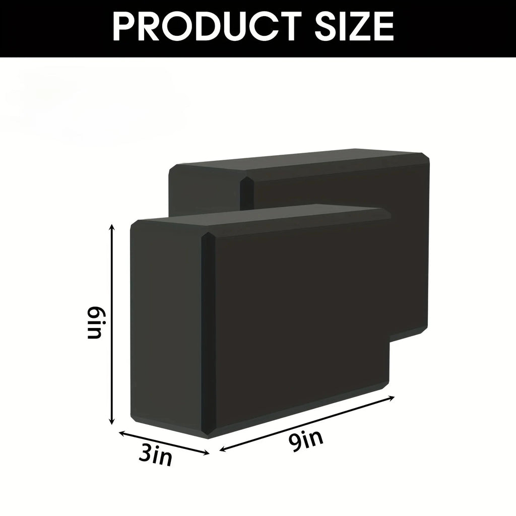 Yoga Blocks - BASIC BLACK Studio Symmetrical Alignment Blocks (Set of 2)