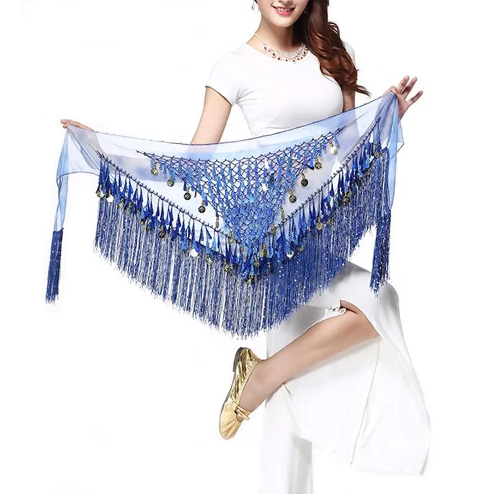 Belly Dance Coin and Fringe Hip Belt