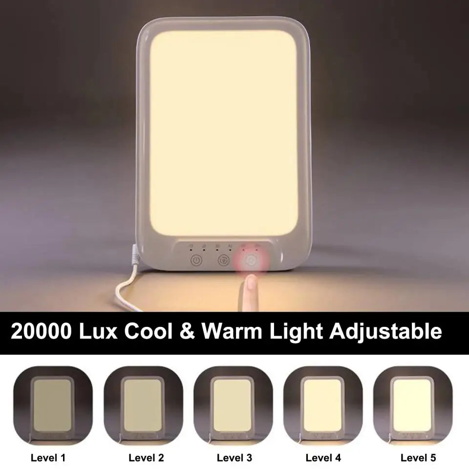 20,000 Lux SAD Light Therapy Lamp | Breath & Flex