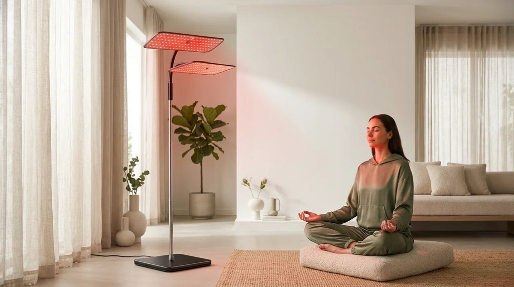 Breath & Flex™ Clinical Red & Infrared Deep Recovery Panels with Adjustable Stand
