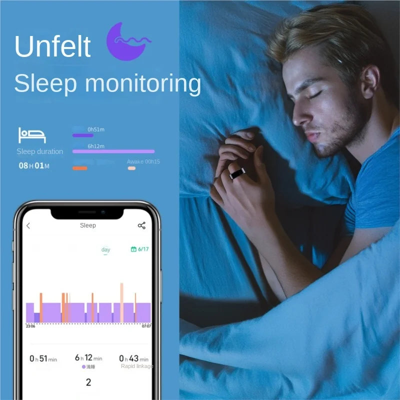 Sleek Smart Ring: Health & Sleep Tracker Ring