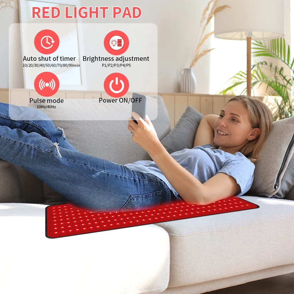 Breath & Flex™ Red Light Therapy Mat | Near-Infrared Relief