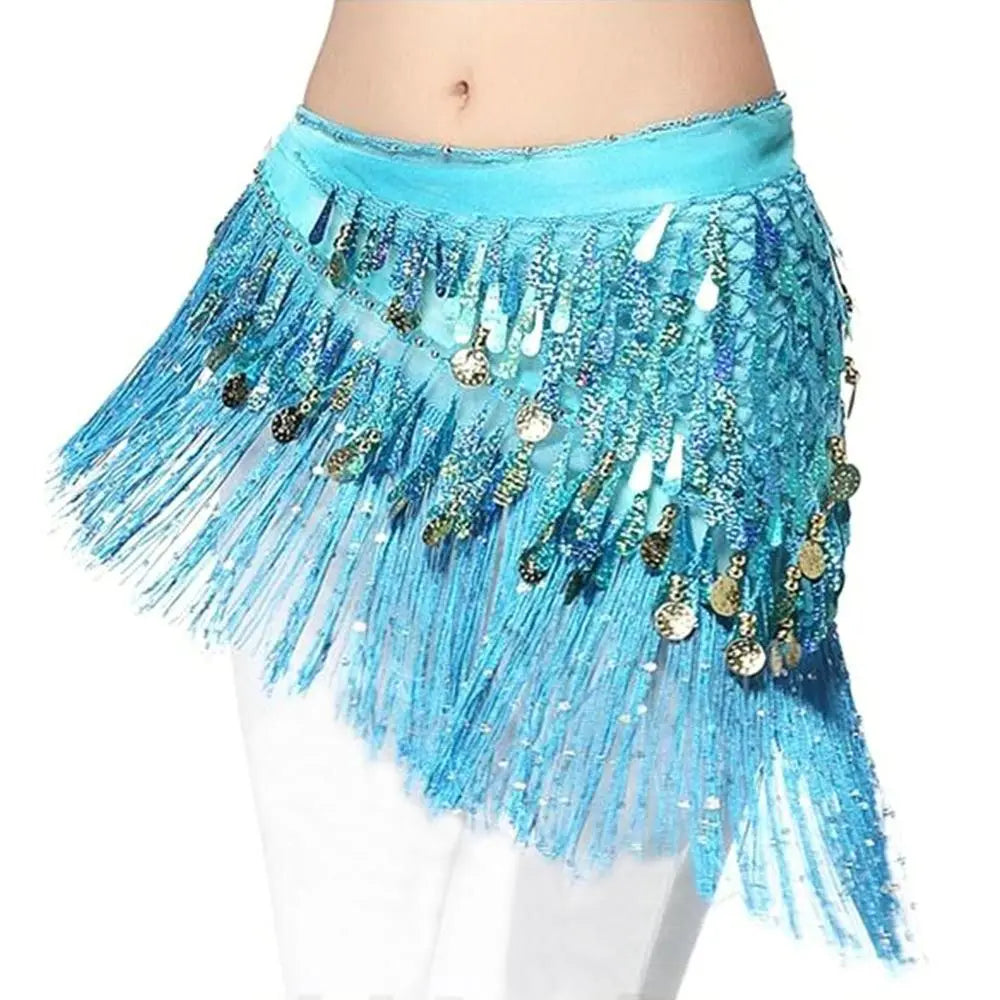 Belly Dance Coin and Fringe Hip Belt